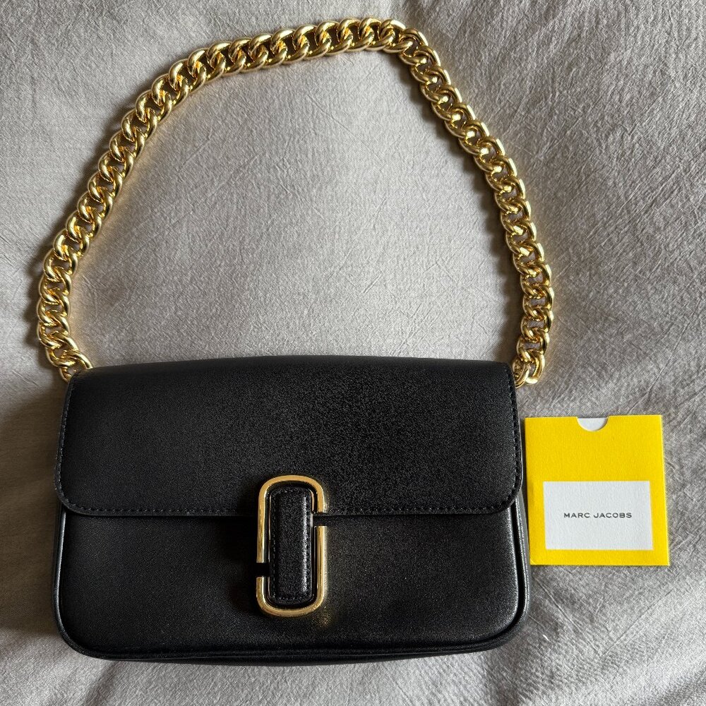 Marc Jacobs The J Marc Shoulder Bag - Black Leather